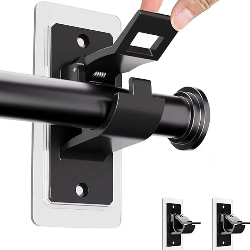 Supports de tringle à rideau sans perçage